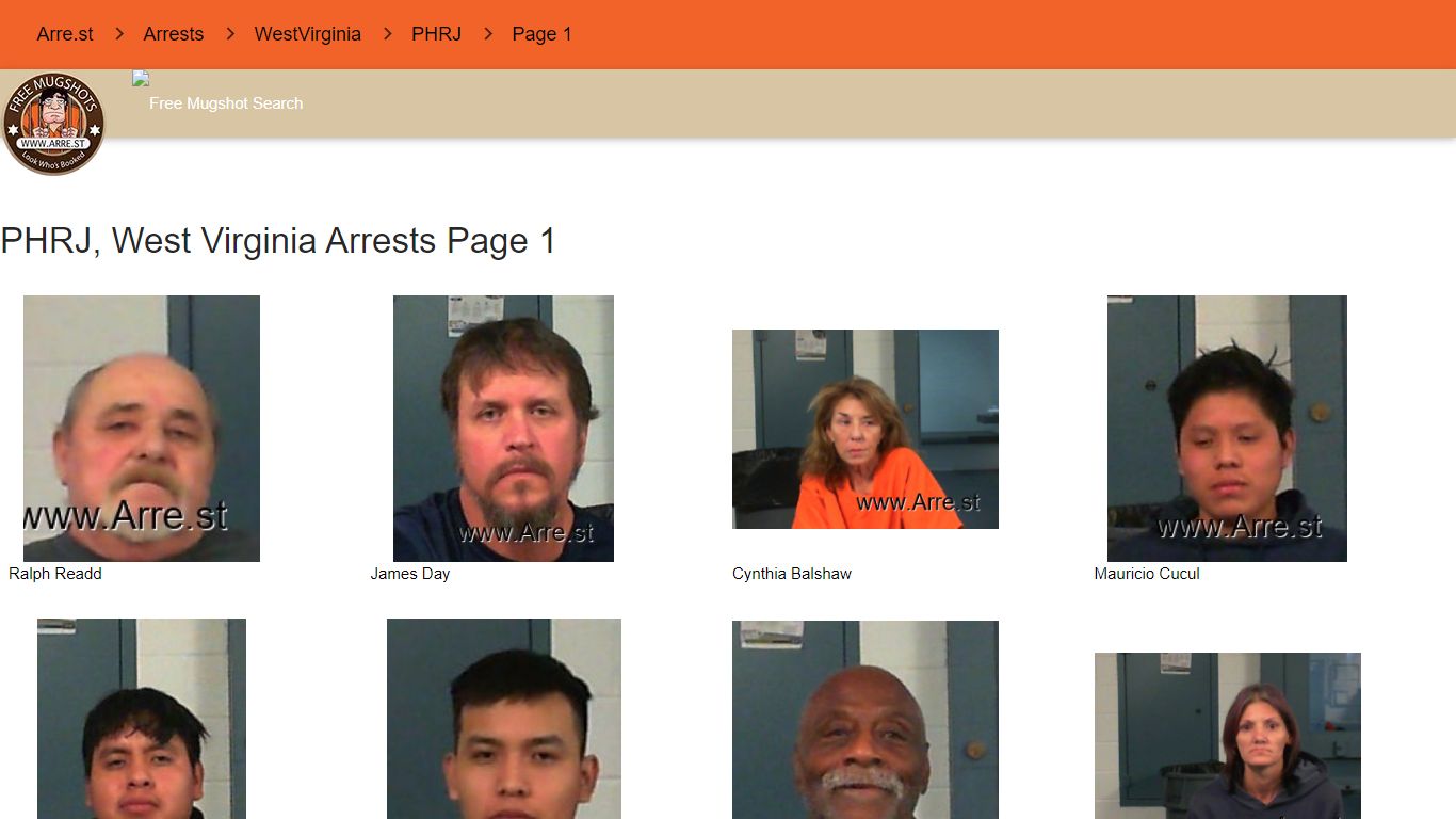 Arre.st - PHRJ, WestVirginia arrest records - Arrest Mugshot Records